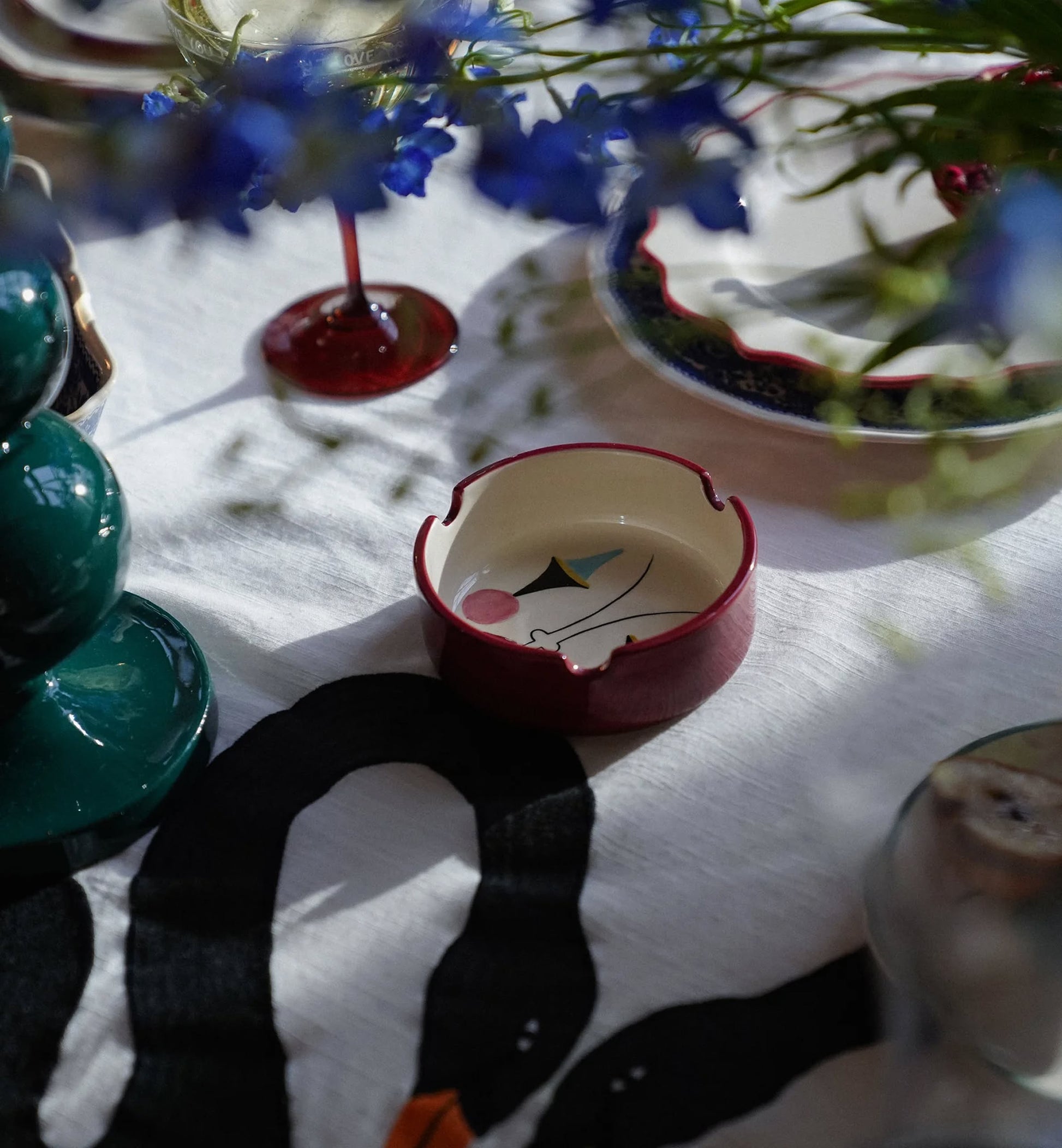 Anna + Nina Pierrot Ashtray Multicolour