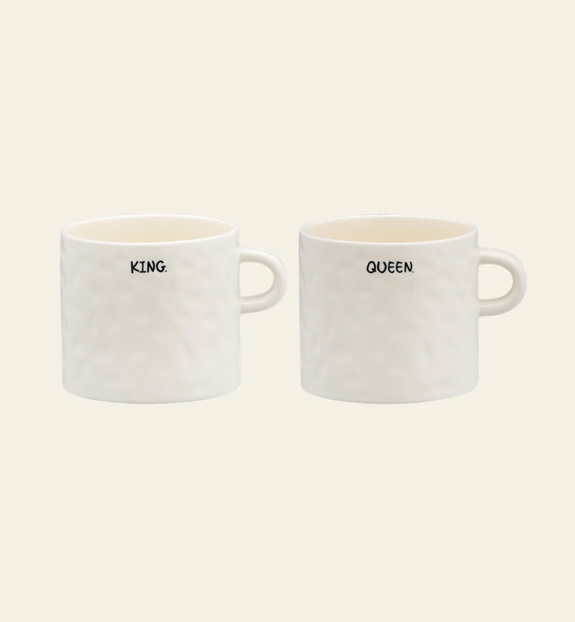 Anna + Nina Royal Tea Mug Set of 2 White