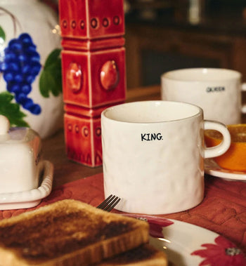 Anna + Nina Royal Tea Mug Set of 2 White