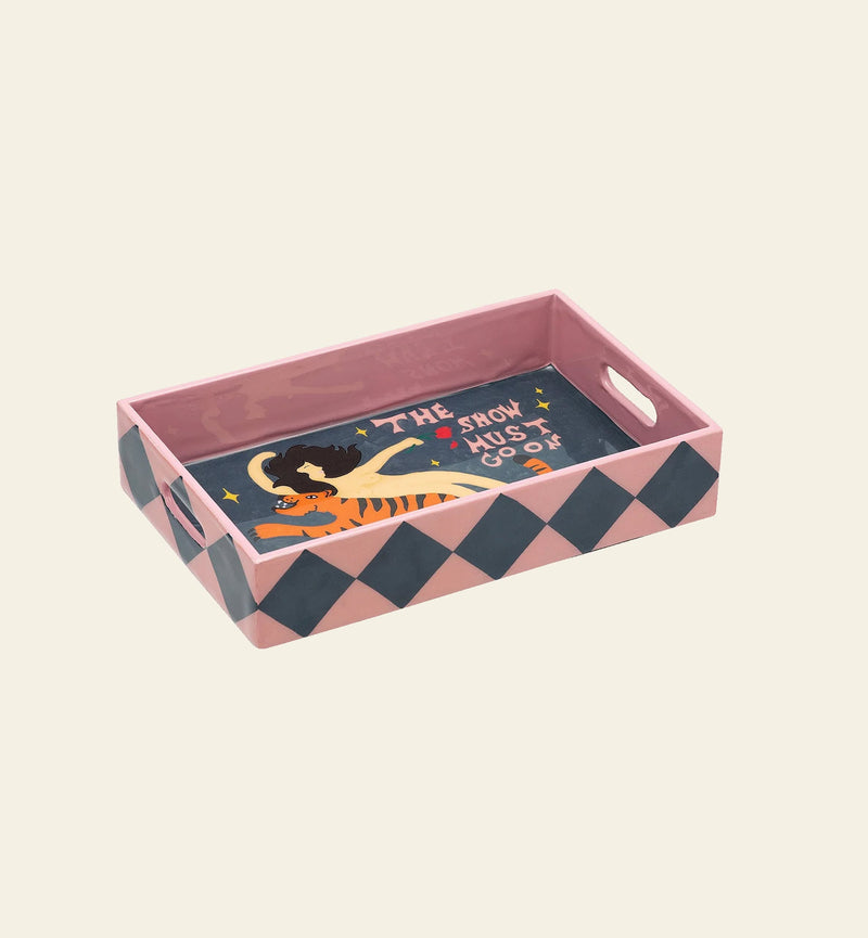 Anna + Nina The Show Must Go On Tray - Multicolor