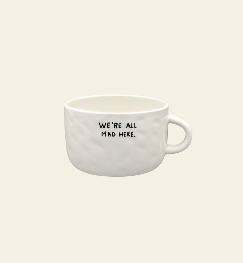 Anna + Nina We're All Mad Here Cappuccino Mug
