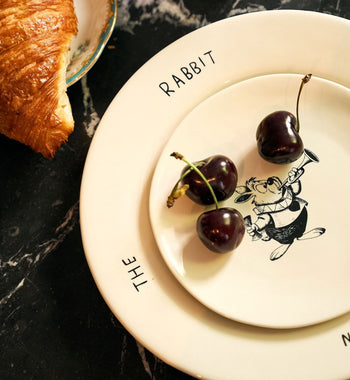 Anna + Nina White Rabbit’s Delight Dessert Plate