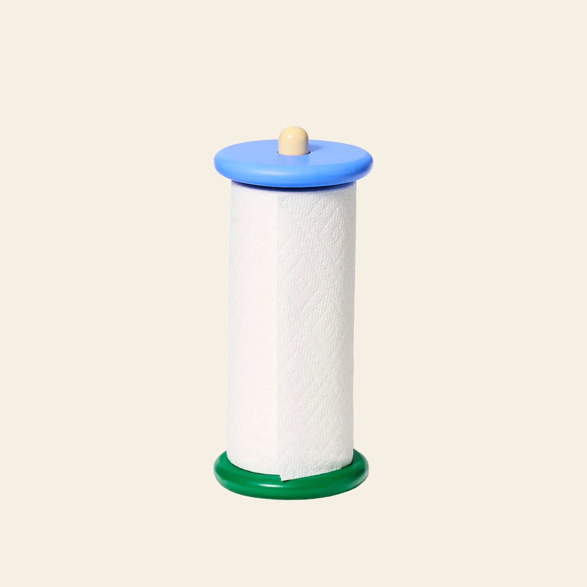 Areaware Spool Paper Towel Holder Blue/Yellow/Green