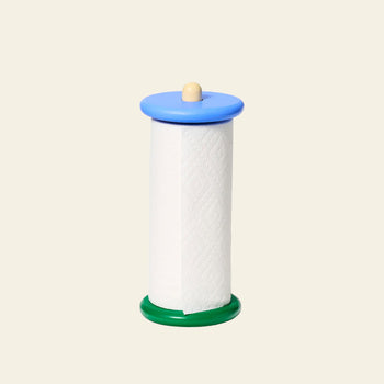 Areaware Spool Paper Towel Holder Blue/Yellow/Green