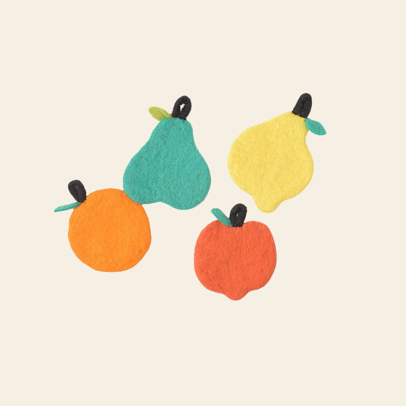 Aveva Design Fruit Coasters, Set of 4