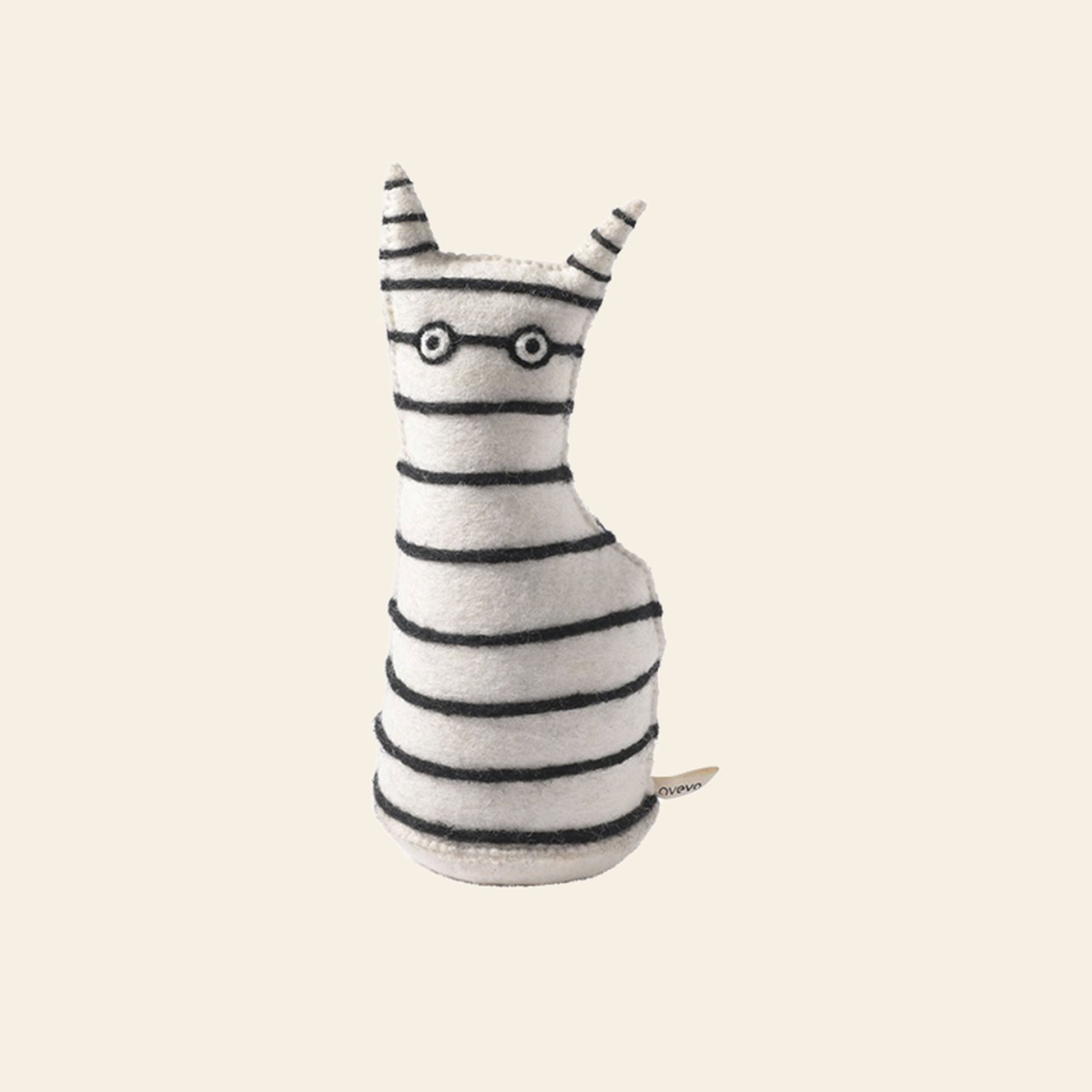 Aveva Design The Curious Cat Door Stop & Bookend Stripes