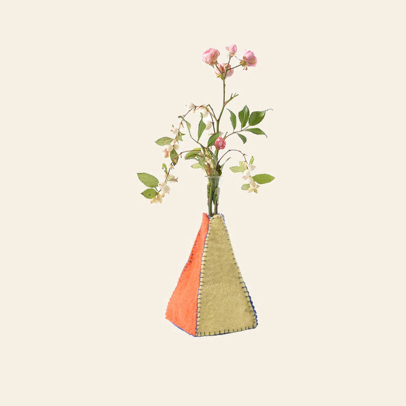 Aveva Design Wool Vase Pyramid - Multicolour