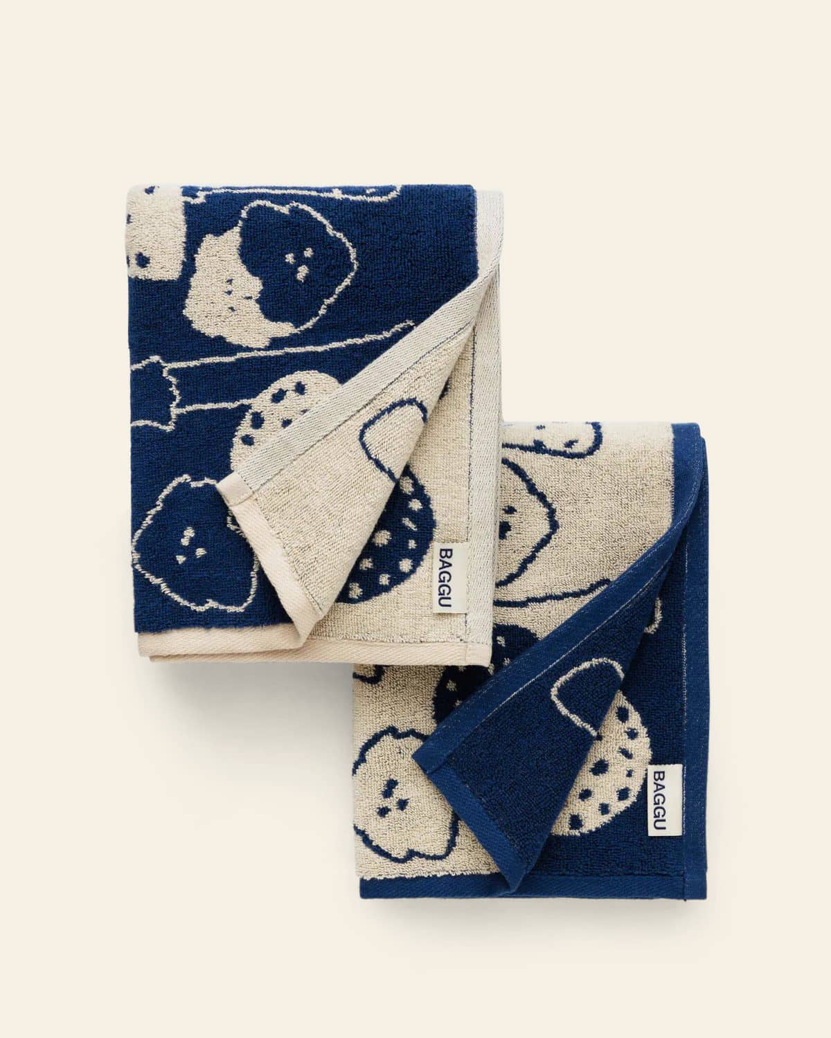 BAGGU Hand Towel Set of 2 Mushrooms 1