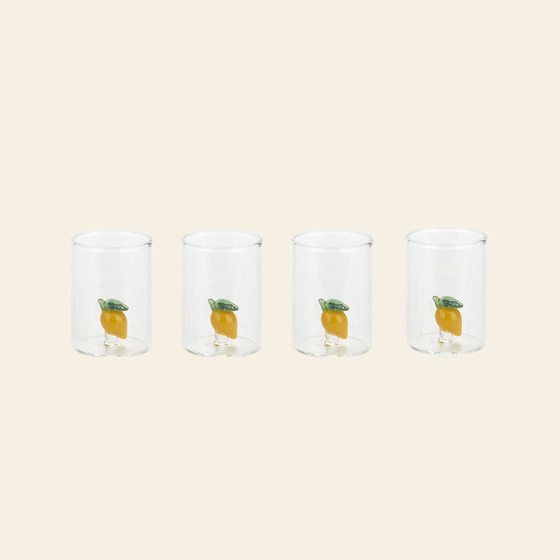 Balvi Lemon Shot Glasses, Set of 4