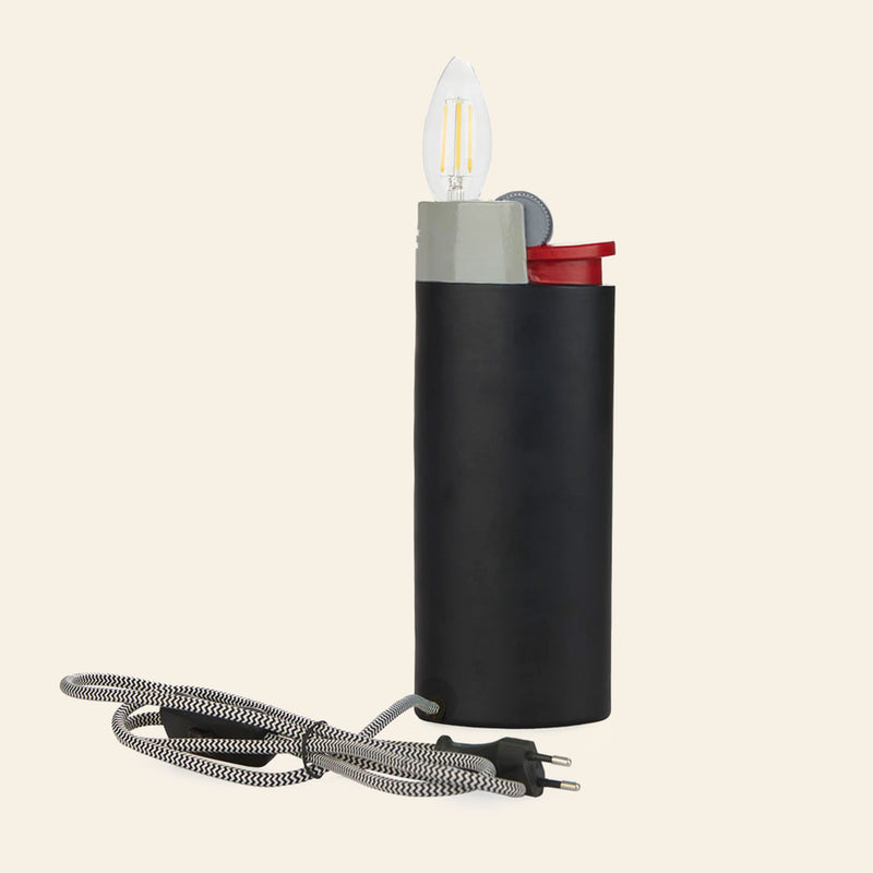 Balvi Lighter Table Lamp - Black