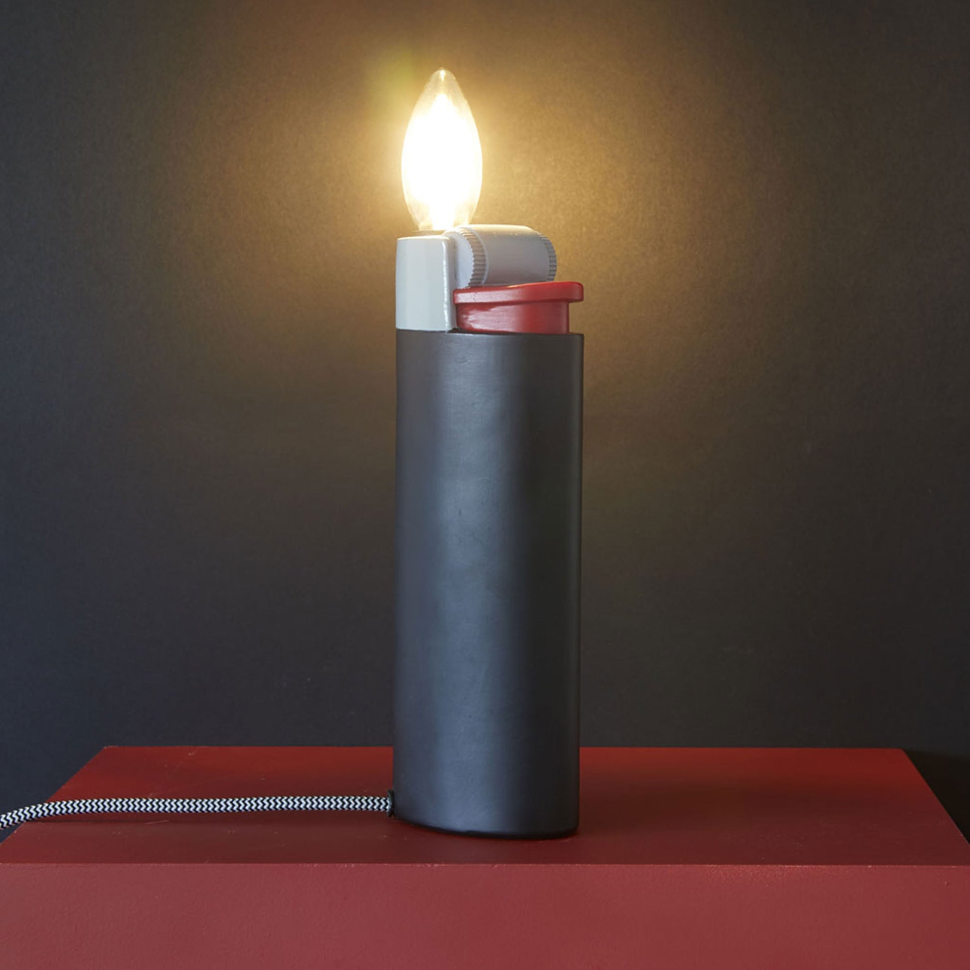 Balvi Lighter Table Lamp Black