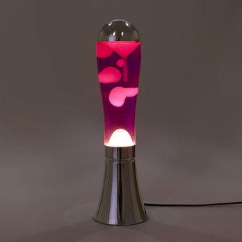 Balvi Magma Lava Lamp Silver/Pink