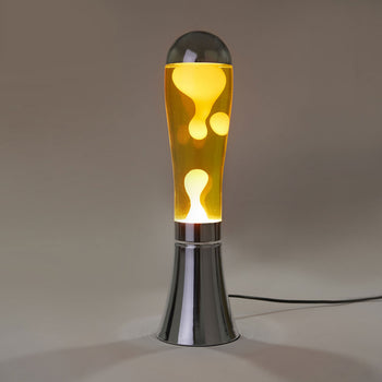 Balvi Magma Lava Lamp Silver/Yellow