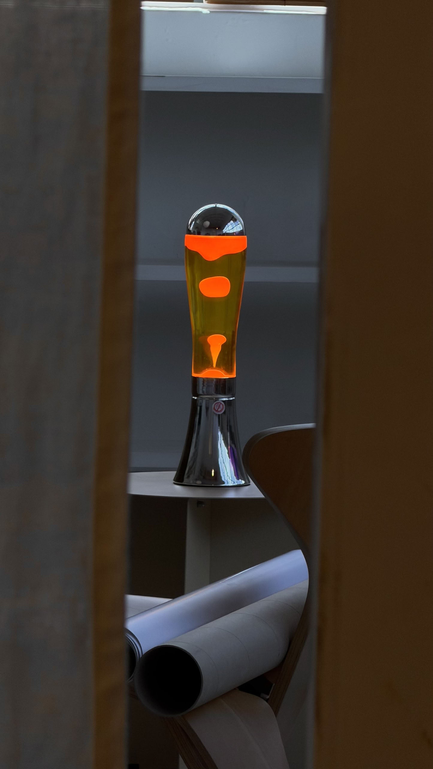 Balvi Magma Lava Lamp Silver/Yellow