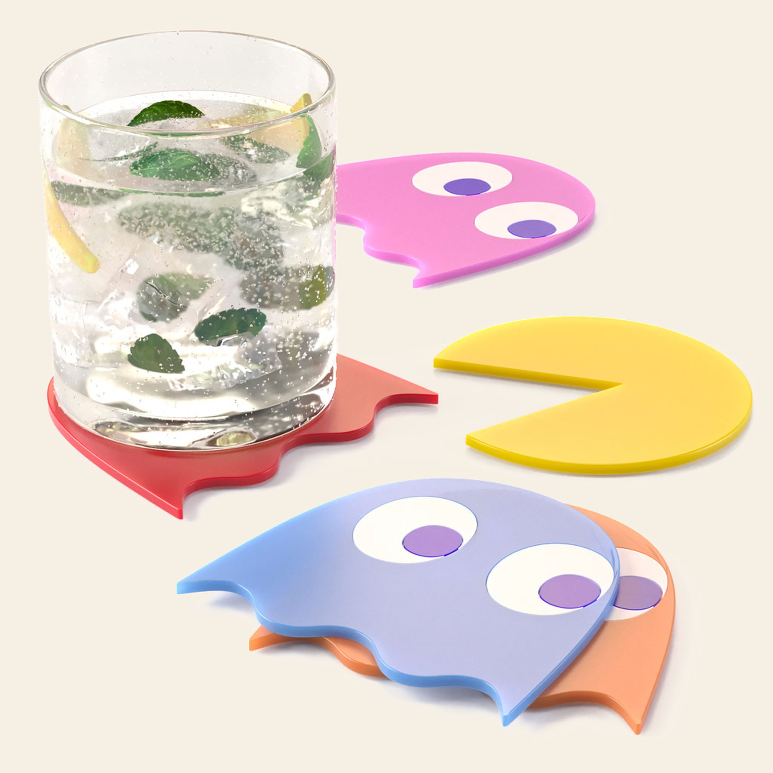 Balvi Pac-Man Coasters, Set of 5