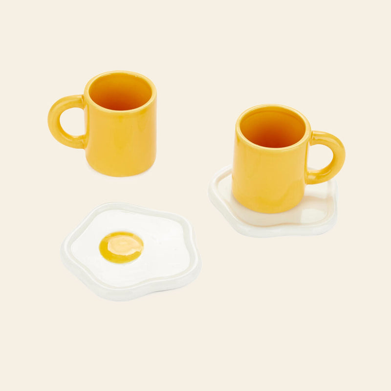 Balvi Sunny Side Up Coffee Cups Set