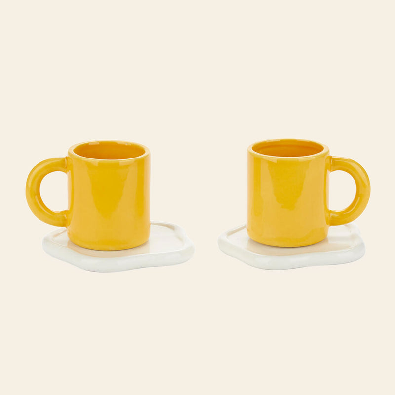 Balvi Sunny Side Up Coffee Cups Set