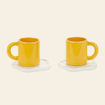 Balvi Sunny Side Up Coffee Cups Set