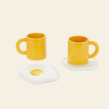 Balvi Sunny Side Up Coffee Cups Set