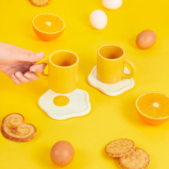 Balvi Sunny Side Up Coffee Cups Set