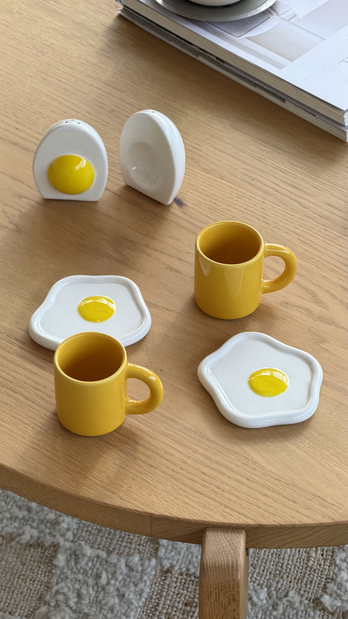 Balvi Sunny Side Up Coffee Cups Set