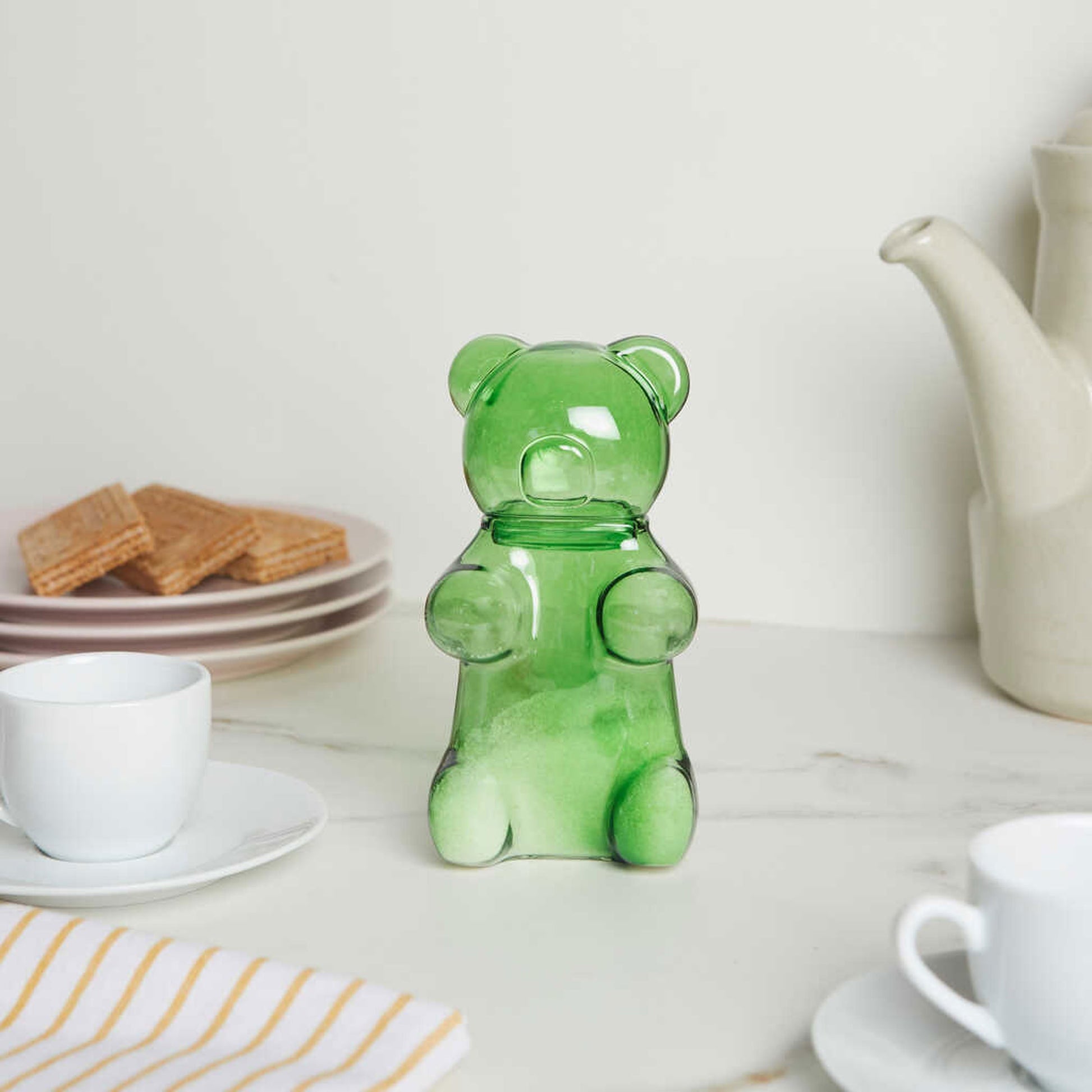 Balvi Yummy Bear Sugar Bowl Green