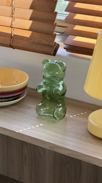 Balvi Yummy Bear Sugar Bowl Green