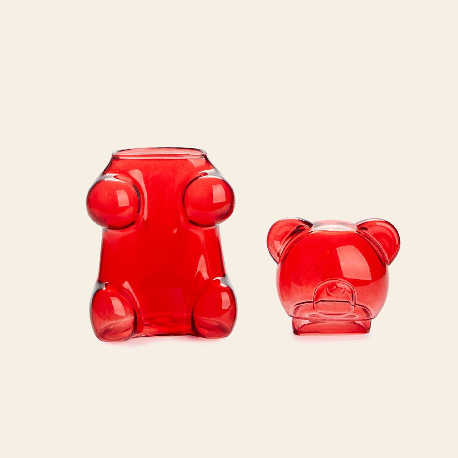 Balvi Yummy Bear Sugar Bowl Red