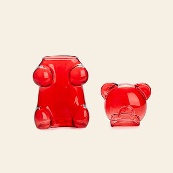 Balvi Yummy Bear Sugar Bowl Red
