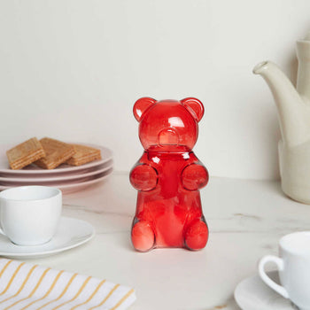 Balvi Yummy Bear Sugar Bowl Red