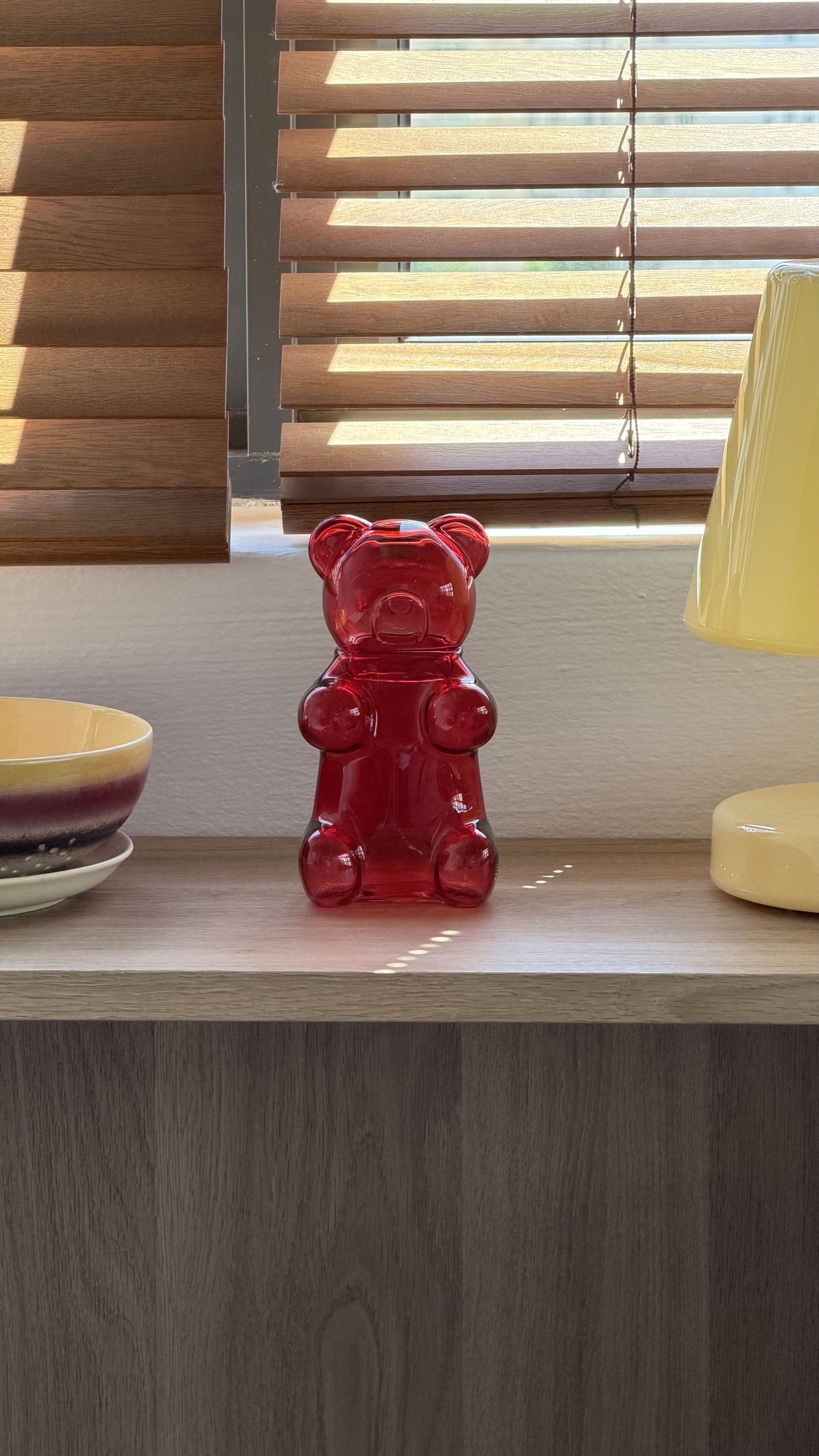 Balvi Yummy Bear Sugar Bowl Red