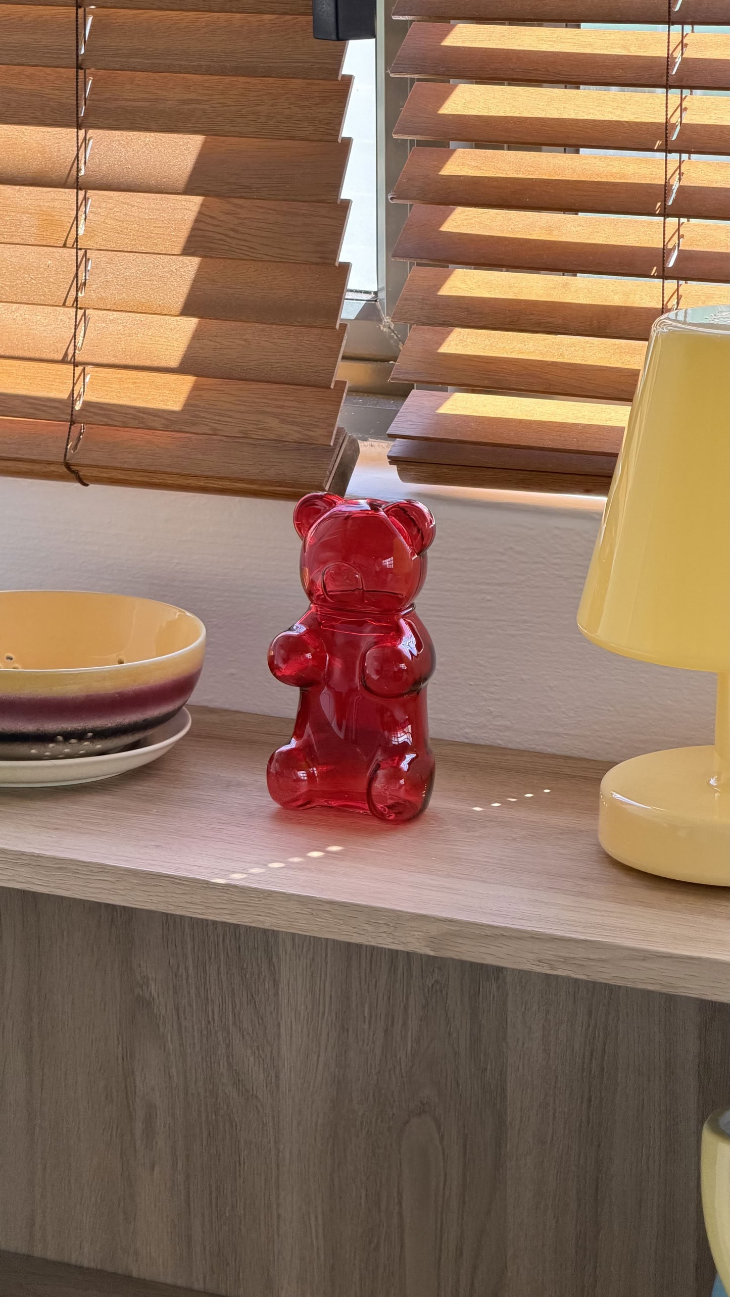 Balvi Yummy Bear Sugar Bowl Red