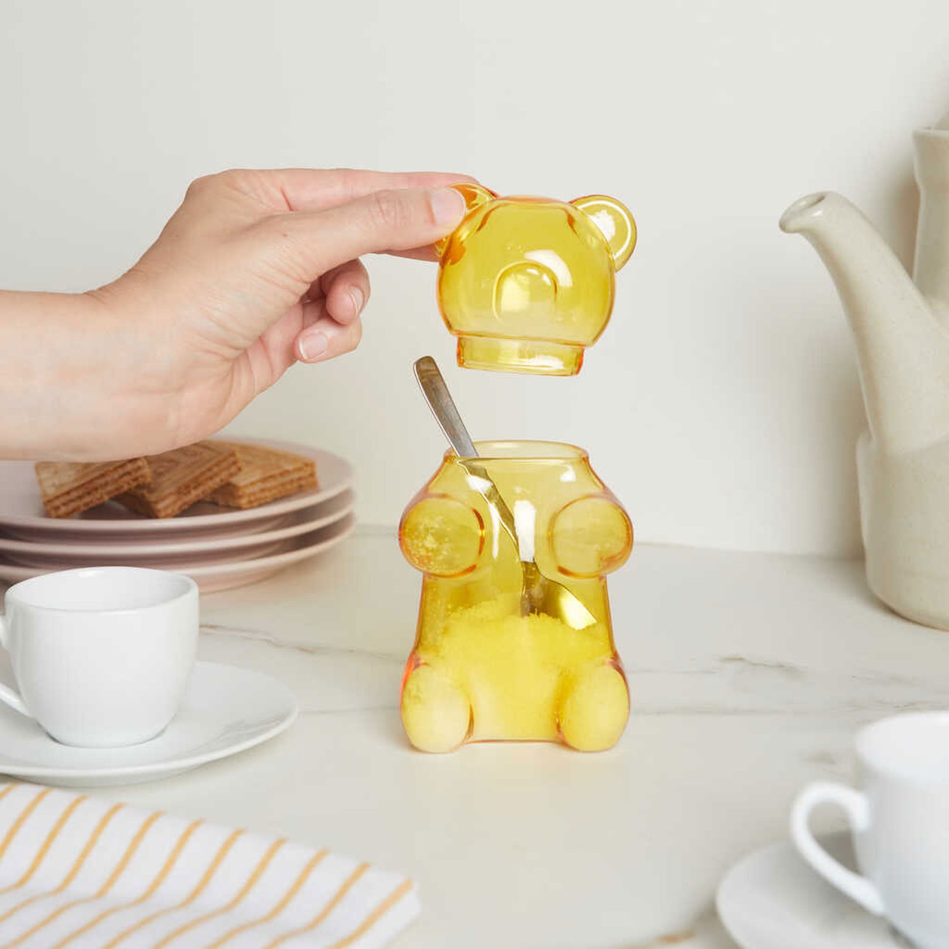 Balvi Yummy Bear Sugar Bowl Yellow