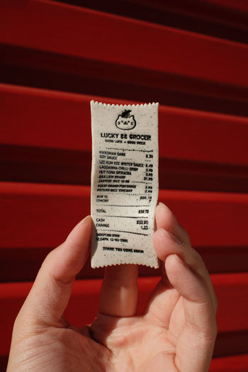 Bernadette Huang Pantry Staples Receipt Sculpture Mini