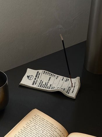 Bernadette Huang Snack Run Receipt Incense Holder