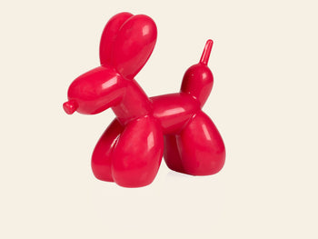 Bitten Balloon Dog Light Red