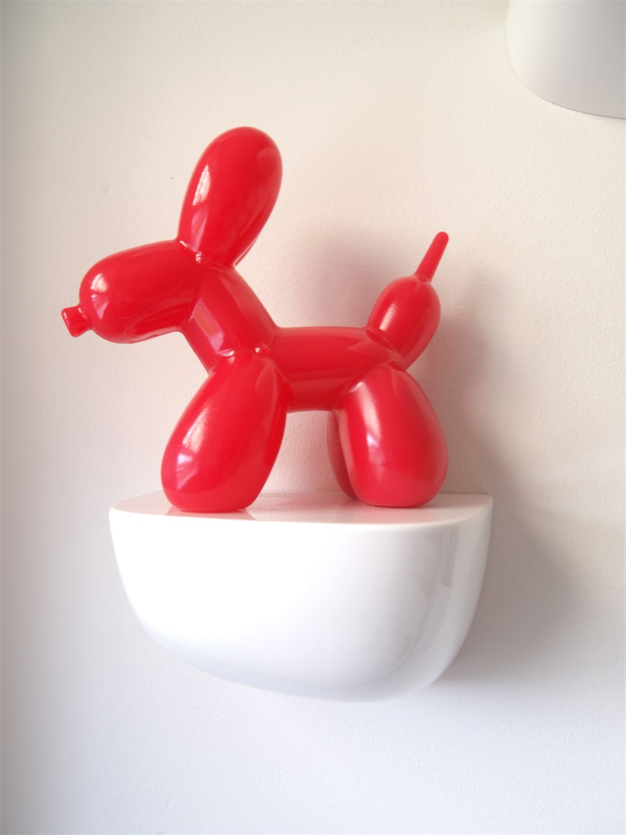 Bitten Balloon Dog Light Red
