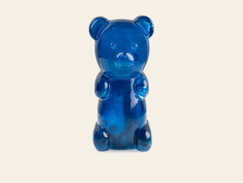 Bitten Candy Bear Money Bank Blue