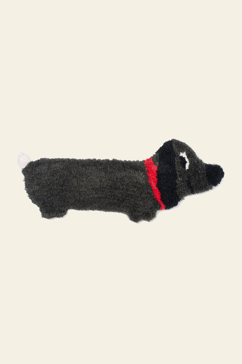 Bitten Fluffy Stretched Sausage Dog Rug