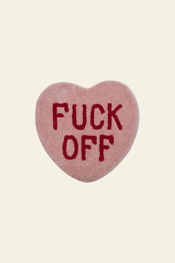 Bitten Fuck Off Heart Rug