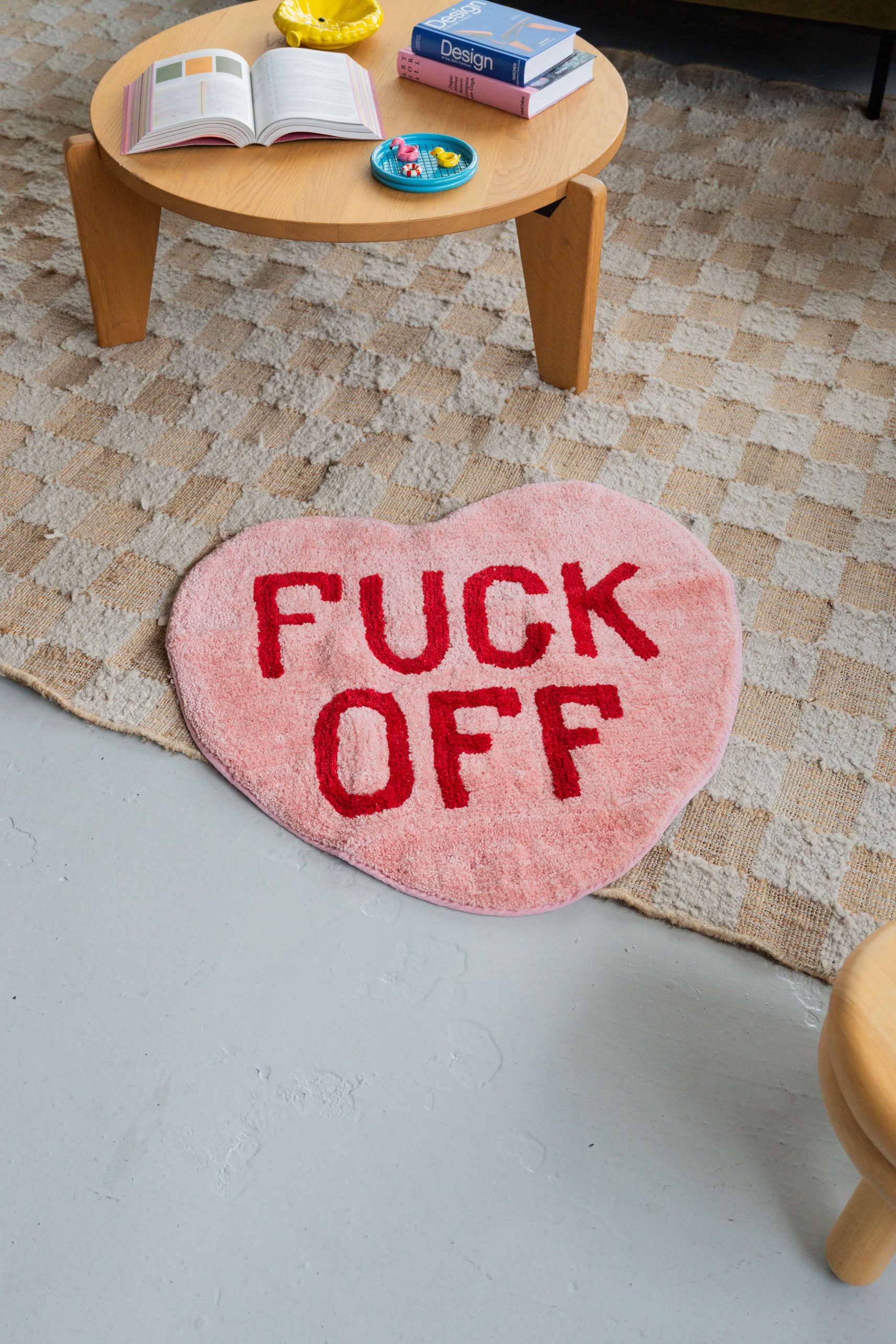 Bitten Fuck Off Heart Rug