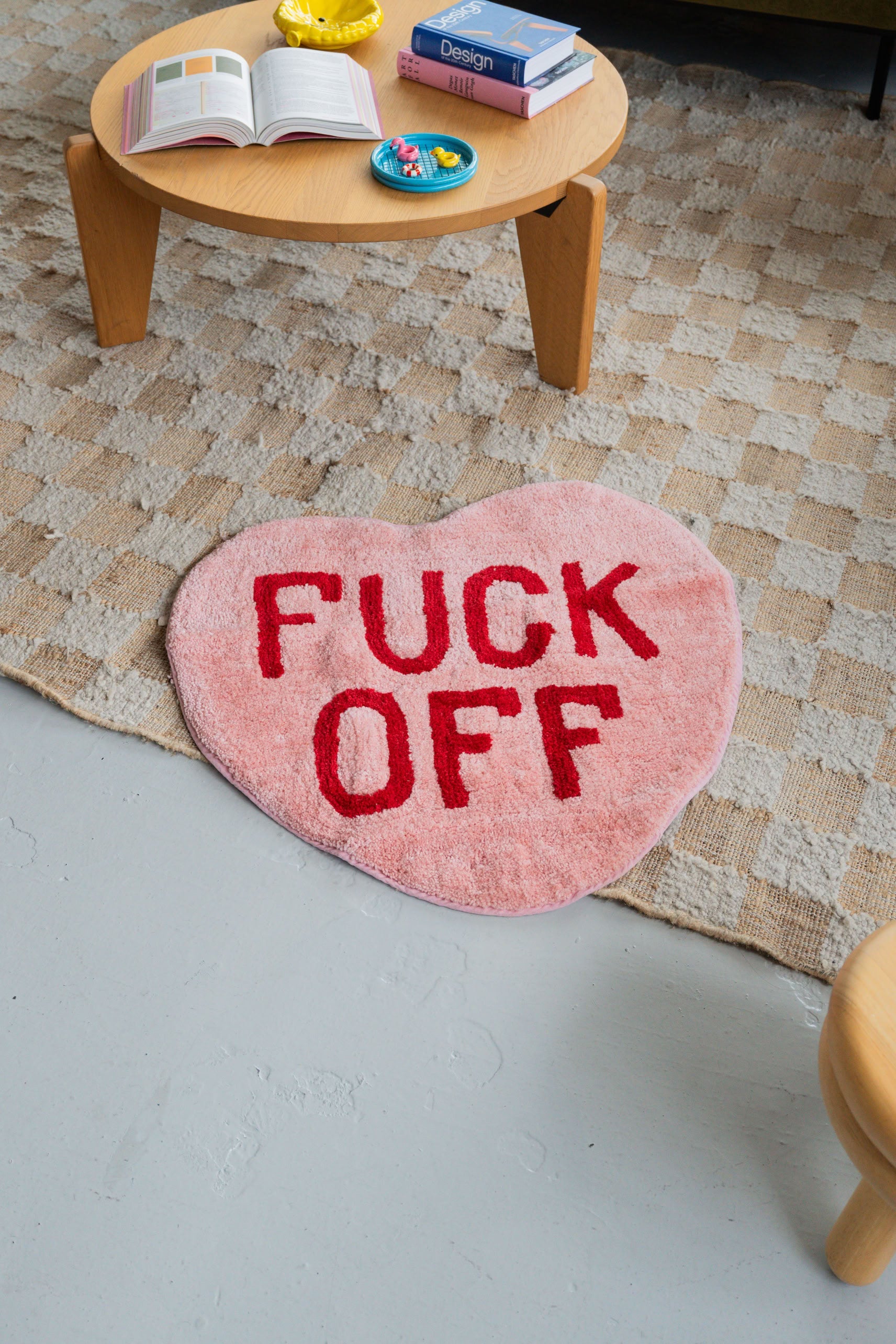 Bitten Fuck Off Heart Rug