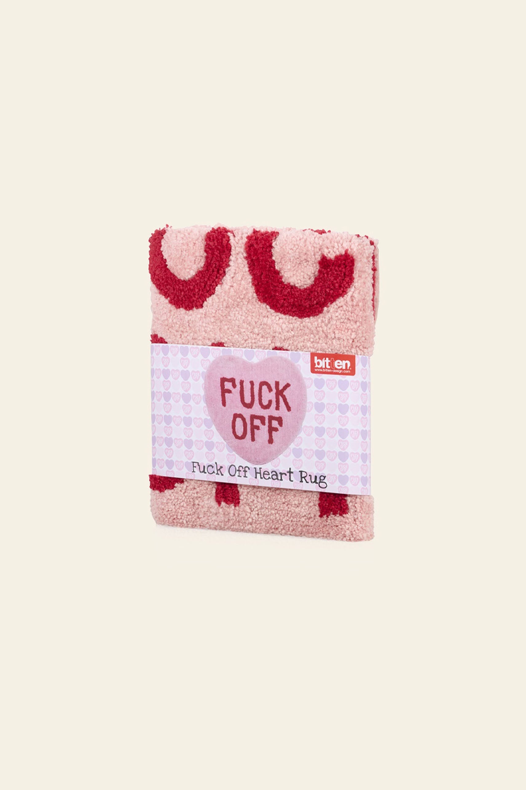 Bitten Fuck Off Heart Rug