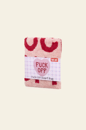 Bitten Fuck Off Heart Rug