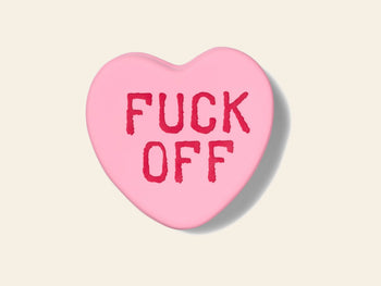 Bitten Fuck Off Sweet Heart Candy Box