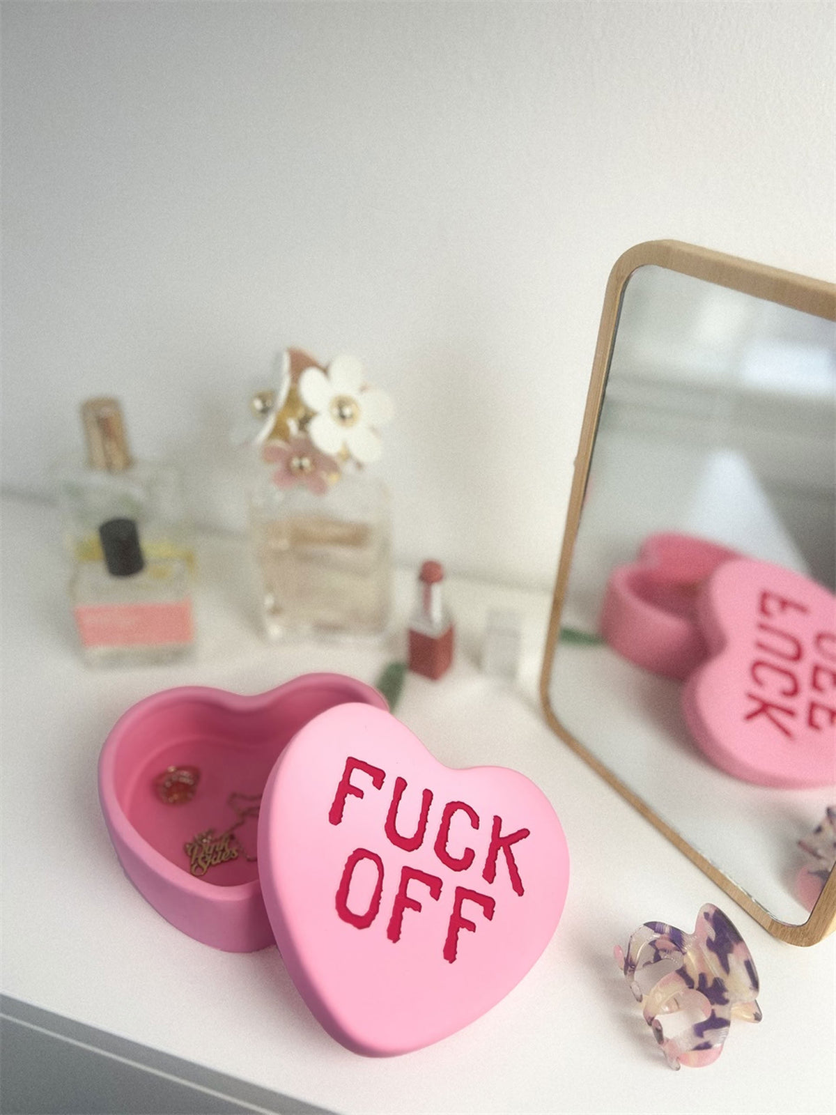 Bitten Fuck Off Sweet Heart Candy Box