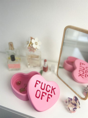 Bitten Fuck Off Sweet Heart Candy Box