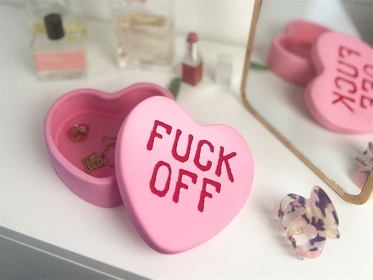 Bitten Fuck Off Sweet Heart Candy Box