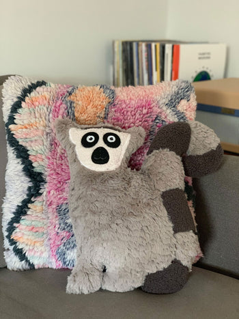 Bitten Huggable Lemur Pillow