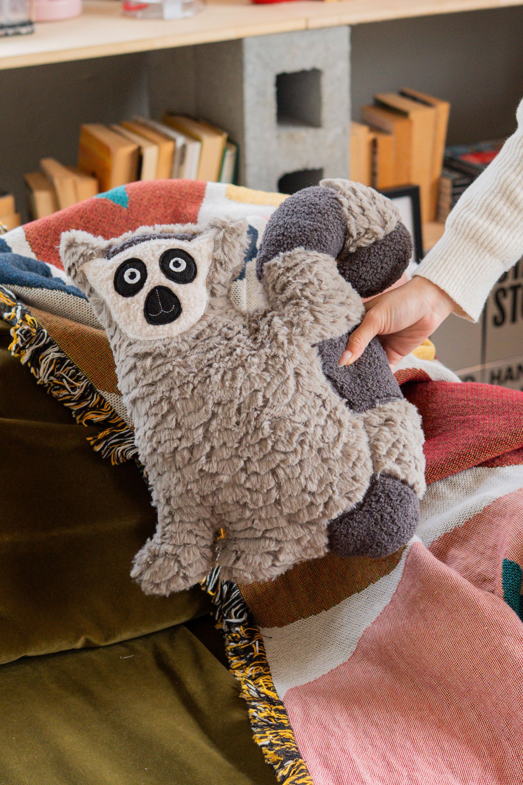 Bitten Huggable Lemur Pillow